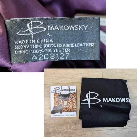 NEW B. Makowsky Tan Nolita LARGE Luxury Leather Classics Shopper Purse Handbag - Picture 11 of 11